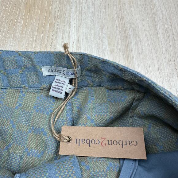 NWT Cobalt2Cobalt Geometric Texture Pattern Artisanal High Waist Pull On Pants 6 - Picture 13 of 14